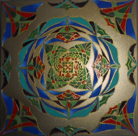 Mandala na vyrovnanosť, diplomaciu a úspech v práci ❤ 40x40cm